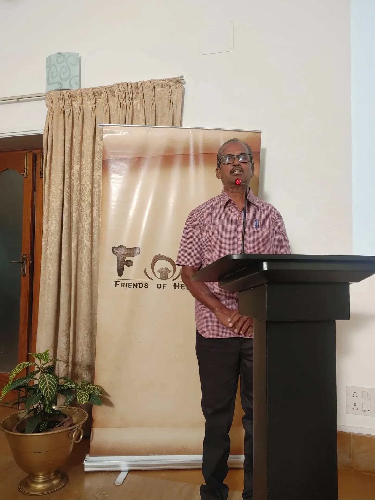 Dr. V. Vedhachalam speaking at the 8th FoHS Day, FoHS Award 2022